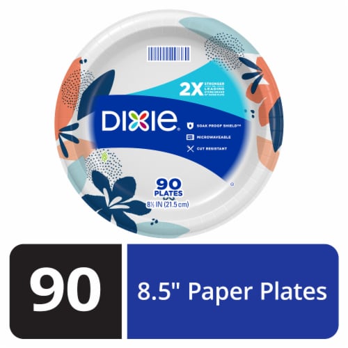 Dixie 8.5-Inch Everyday Printed Paper Plates, 90 ct / 8.5 in - Kroger