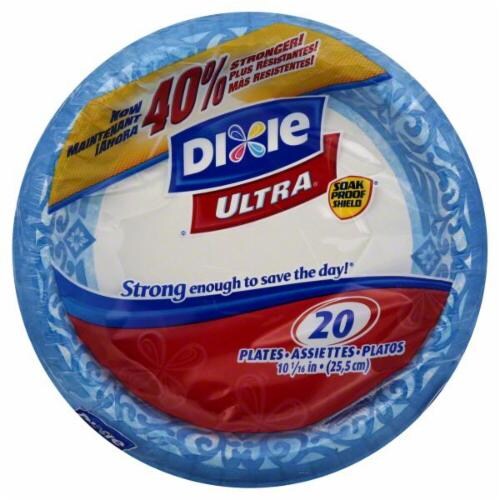 Dixie Ultra 10" Paper Plates Perspective: front