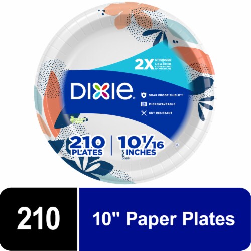 Dixie® 10-Inch Paper Plates, 210 ct - Kroger