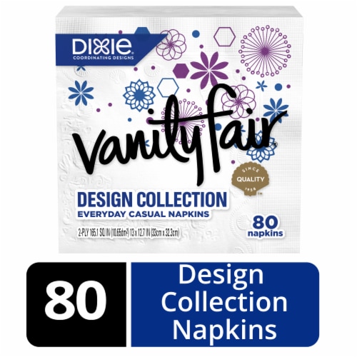 Vanity Fair Design Collection Everyday Casual Paper Napkins Perspective: front