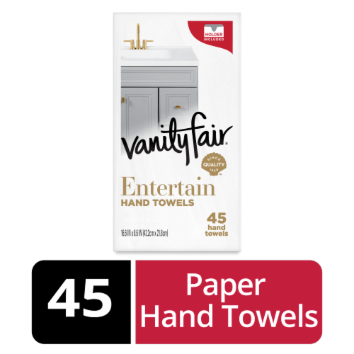 Vanity Fair Entertain Hand Towel Paper Napkins Perspective: front