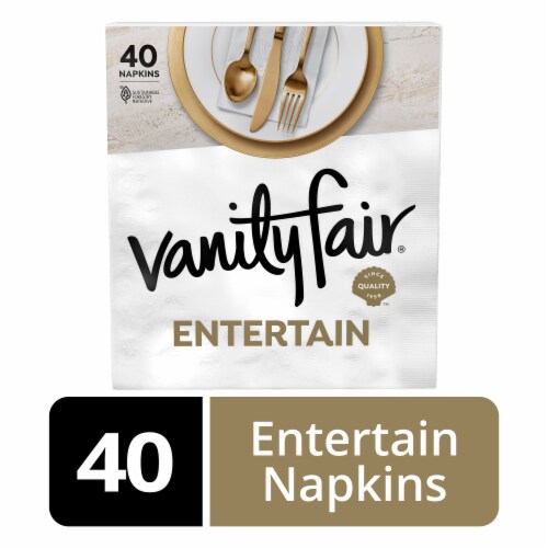 Vanity Fair® Entertain Disposable Paper Napkins Perspective: front