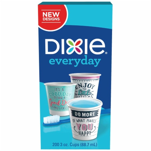 Dixie Everyday Disposable Printed Paper Bath Cups, 200 ct - Harris Teeter