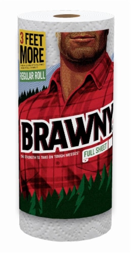 Brawny Full Sheet Roll Paper Towels Perspective: front