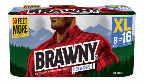 Brawny Pick-A-Size XL Roll Paper Towels Perspective: front