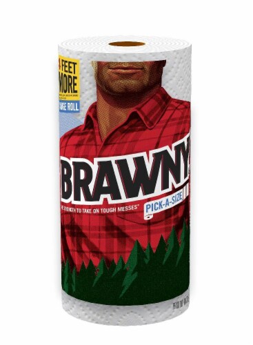 Brawny Pick-A-Size Large Roll Paper Towels Perspective: front