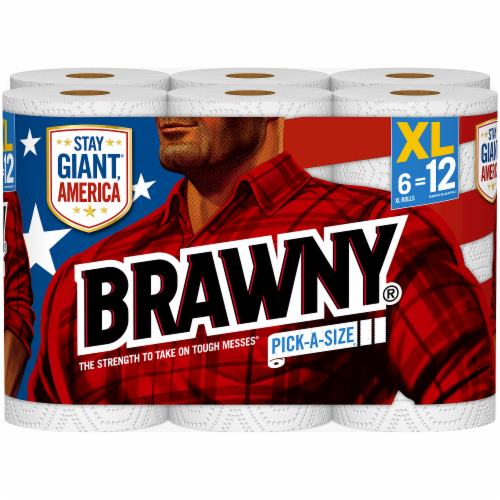 Brawny Pick-A-Size XL Roll Paper Towels Perspective: front