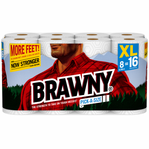 Brawny Pick-A-Size XL Roll Paper Towels Perspective: front