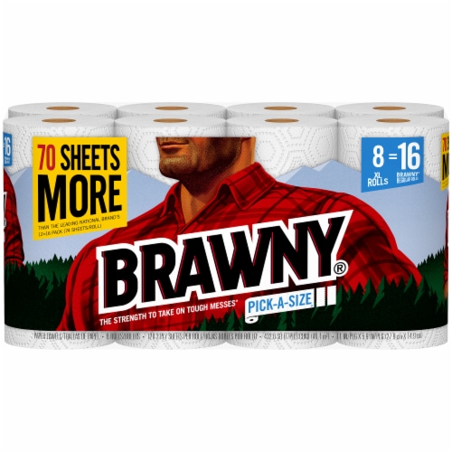 Brawny® Pick-A-Size XL Roll Paper Towels Perspective: front