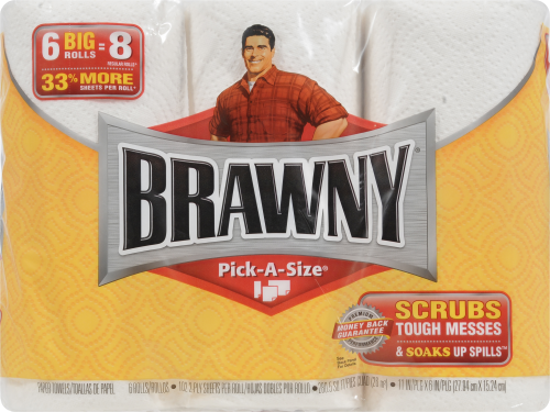 Brawny Pick-A-Size Big Roll Paper Towels Perspective: front