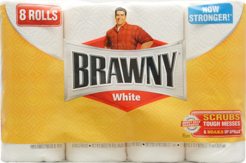 Brawny Paper Towels Perspective: front