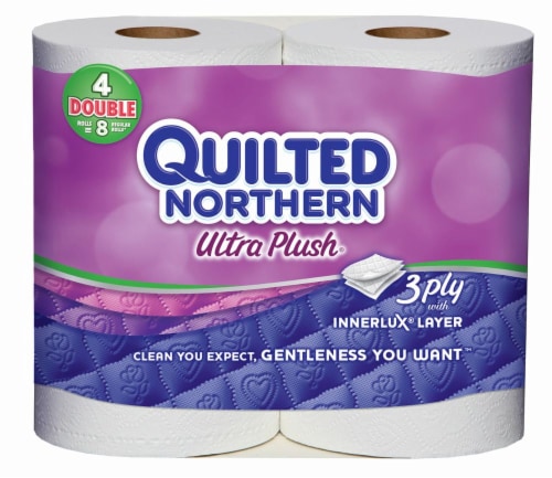 Quilted Northern Ultra Plush Double Roll Bath Tissue Perspective: front