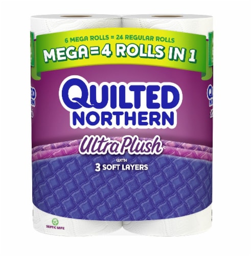 Quilted Northern Toilet Paper Bath Tissue Perspective: front
