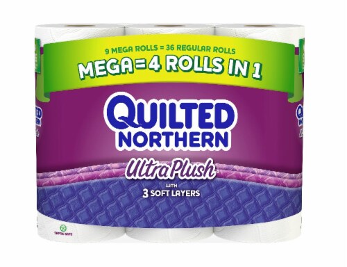 Quilted Northern Toilet Paper Bath Tissue Perspective: front