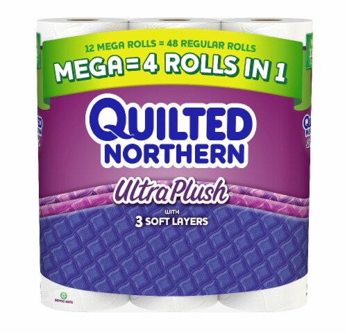 Quilted Northern Toilet Paper Bath Tissue Perspective: front