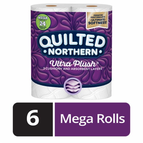 Quilted Northern Ultra Plush® Mega Roll Toilet Paper Perspective: front