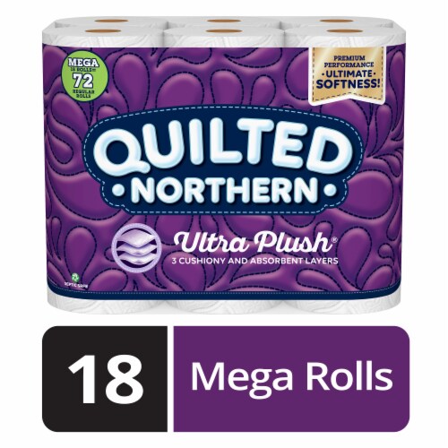 Quilted Northern Ultra Plush Mega Roll Toilet Paper Perspective: front