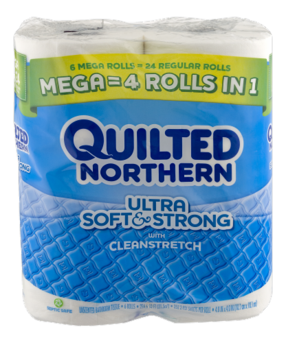 Quilted Northern Ultra Soft & Strong Mega Roll Bath Tissue Perspective: front