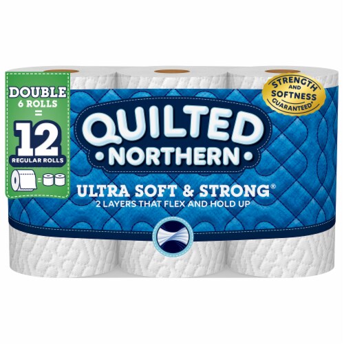 Quilted Northern Ultra Soft & Strong Toilet Paper 6 Rolls Perspective: front