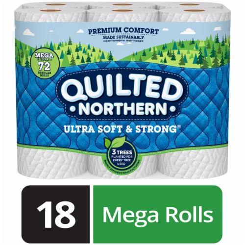 Quilted Northern Ultra Soft & Strong Unscented Toilet Paper Perspective: front