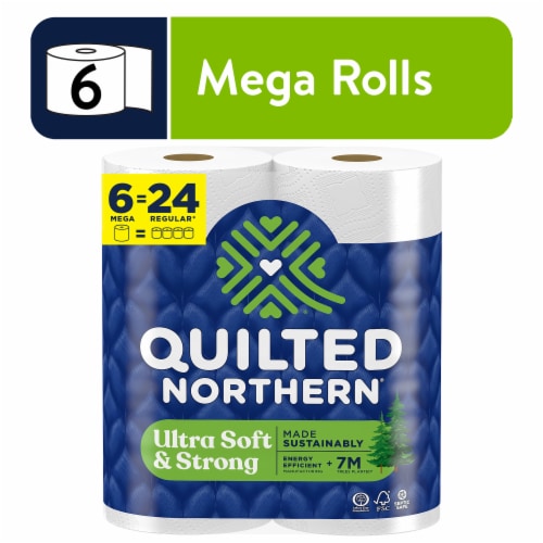 Quilted Northern Ultra Soft & Strong Bathroom Tissue, Unscented, Mega Roll,  2-Ply, Toilet Paper