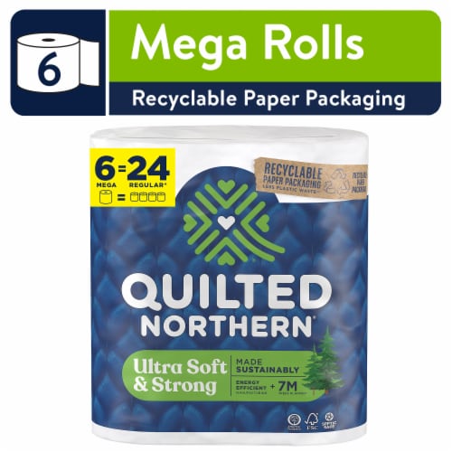Quilted Northern® Ultra Soft & Strong Toilet Paper Mega Rolls Perspective: front