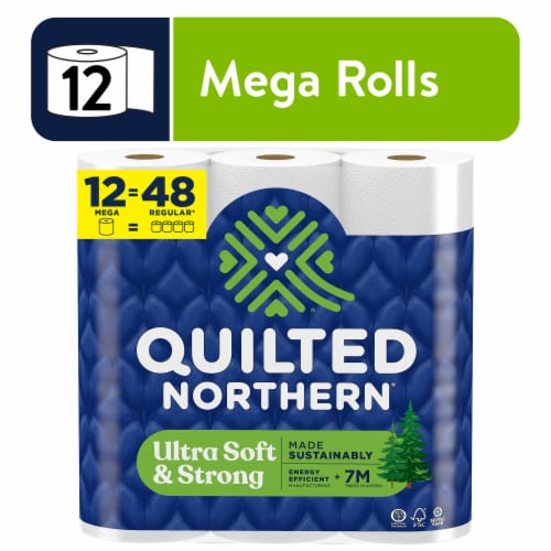 Quilted Northern Ultra Soft & Strong® Toilet Paper Mega Roll Perspective: front