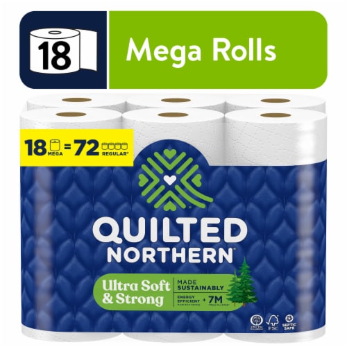 Quilted Northern® Ultra Soft & Strong Mega Roll Toilet Paper Perspective: front