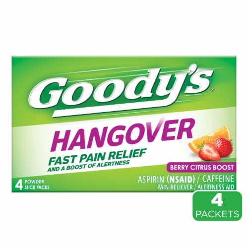 Goodys Pain Relief, Fast, Hangover, Berry Citrus Boost, Powder Stick Packs, 6 Pack - 6 pack