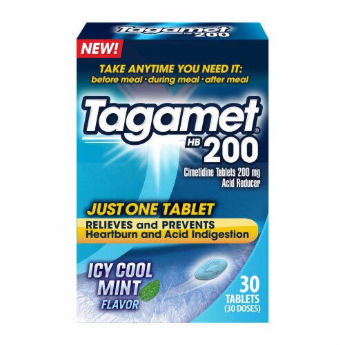 Tagamet® Icy Cool Mint Acid Reducer Tablets 200mg Perspective: front