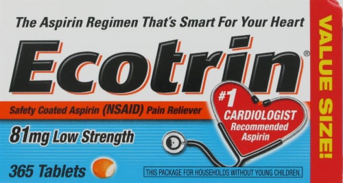 Ecotrin Low-Strength Tablets Perspective: front