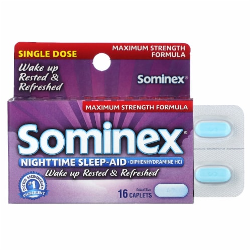 Sominex Max Strength 16ct Perspective: front