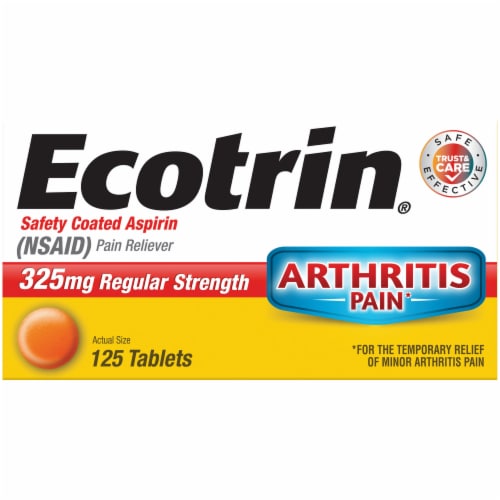 Ecotrin Pain Releiving Tablets 325mg Perspective: front