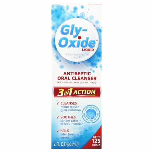 Gly-Oxide Liquid Antiseptic Oral Cleanser Perspective: front