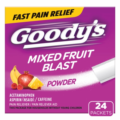 Goody's Mixed Fruit Blast Pain Relief Powders Perspective: front