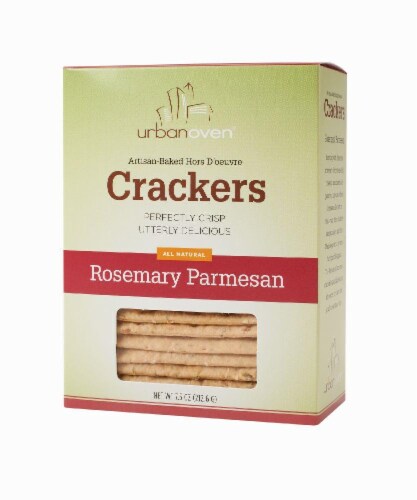 Urban Oven All Natural Rosemary Parmesan Crackers Perspective: front