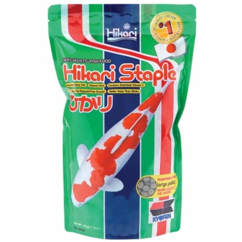 Hikari Sales Usa 17.6 Oz Hikari Staple Large Pellets Pond Food  01442 Perspective: front