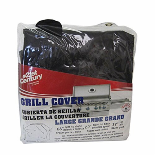 21St Century Product B44A1 Heavy Duty Vinyl Grill Cover - 68 x 21 x 37 in. Perspective: front