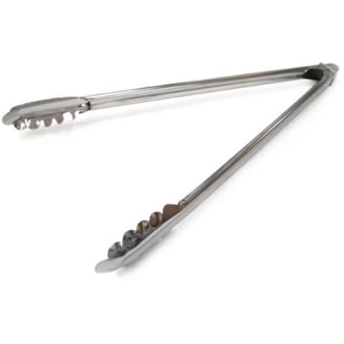 21St Century Product B63A2 Salad Tongs, Chrome - 15 in. Perspective: front