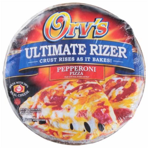 Orv's Ultimate Rizer Pepperoni Frozen Pizza Perspective: front