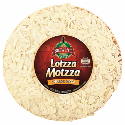 Brew Pub Pizza Lotzza Motzza Cheese Frozen Pizza Perspective: front