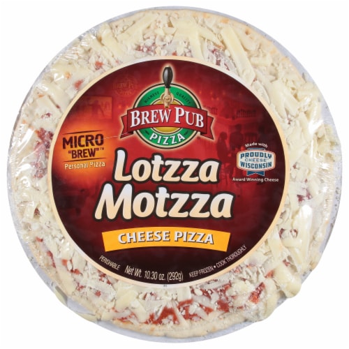 Brew Pub Pizza Lotzza Motzza Cheese Pizza Perspective: front