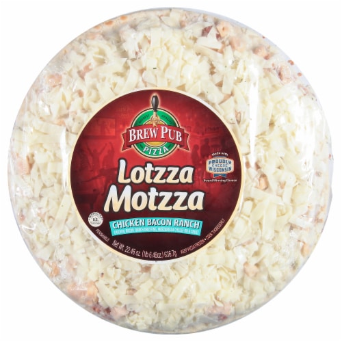 Brew Pub Lotzza Motzza Chicken Bacon Ranch Pizza Perspective: front