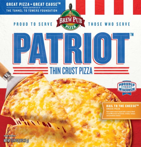 Brew Pub® Patriot™ Cheese Pizza Perspective: front