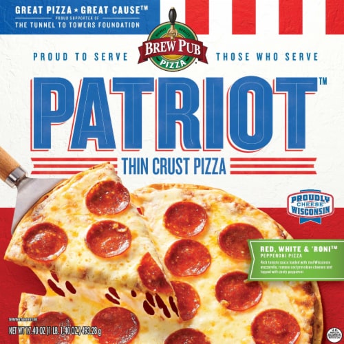 Brew Pub® Patriot™ Pepperoni Pizza Perspective: front