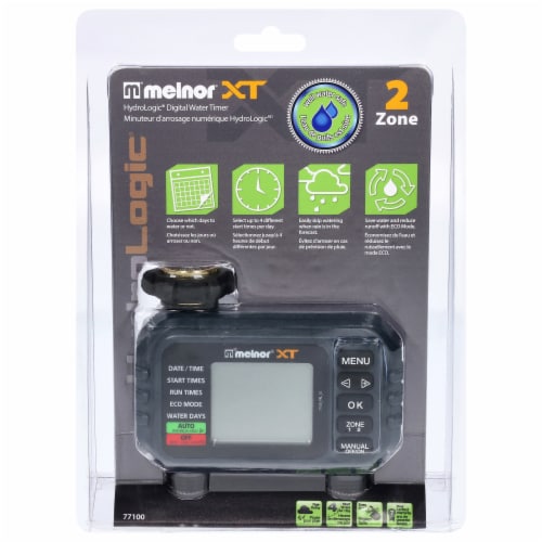 Melnor XT 2-Zone Digital Water Timer Perspective: front