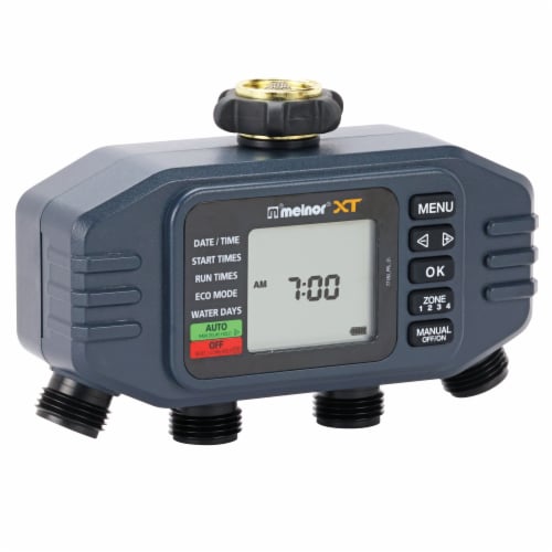 Melnor XT 4-Zone Digital Water Timer Perspective: front