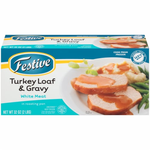 Festive White Meat Turkey Loaf & Gravy, 32 oz Fred Meyer