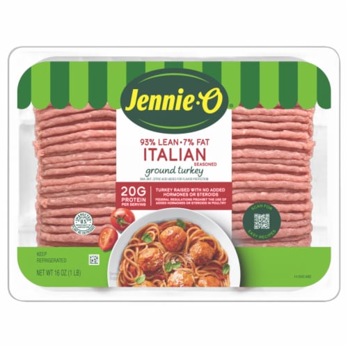 Jennie-O Italian Seasoned Ground Turkey Perspective: front