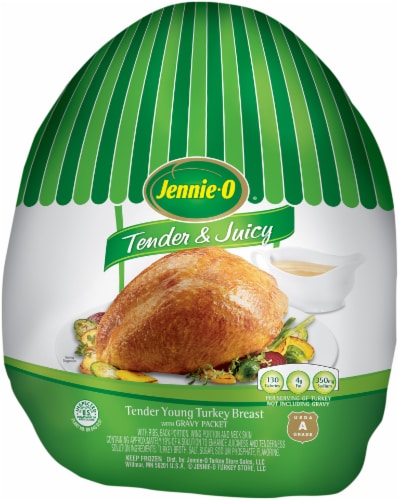 Jennie-O Tender Young Turkey Breast with Gravy Packet (5-9 lb) Perspective: front